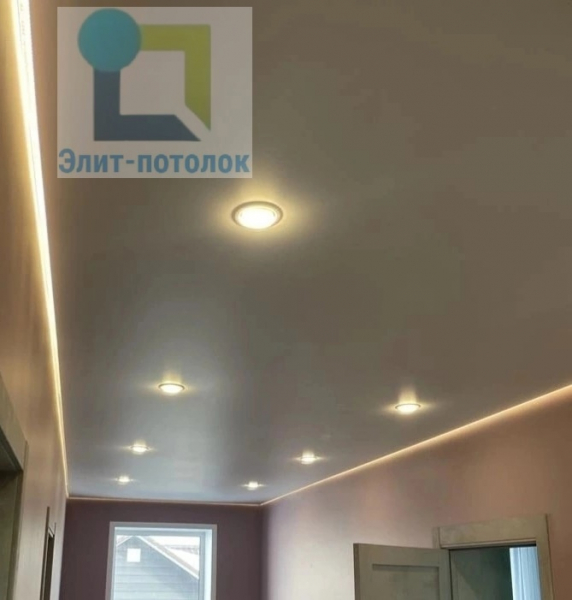 Стоимость Матового потолка с подсветкой коридор 6 м²